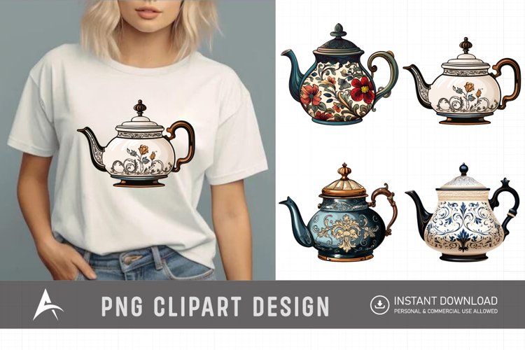 Teapot Clipart Image 4