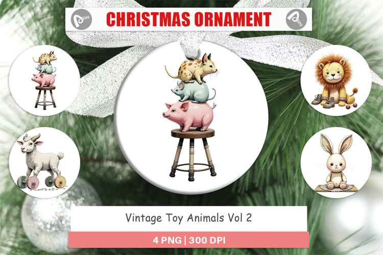 Ornament Vintage Toy Animals