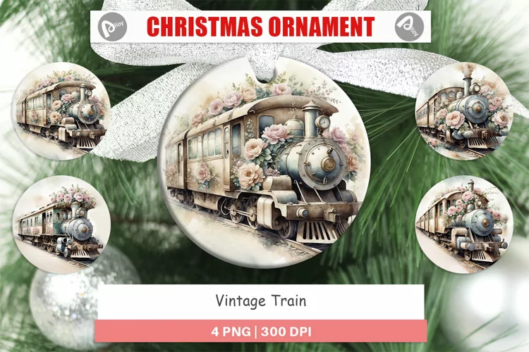 Ornament Vintage Train