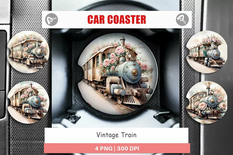 Car Coaster Vintage Train