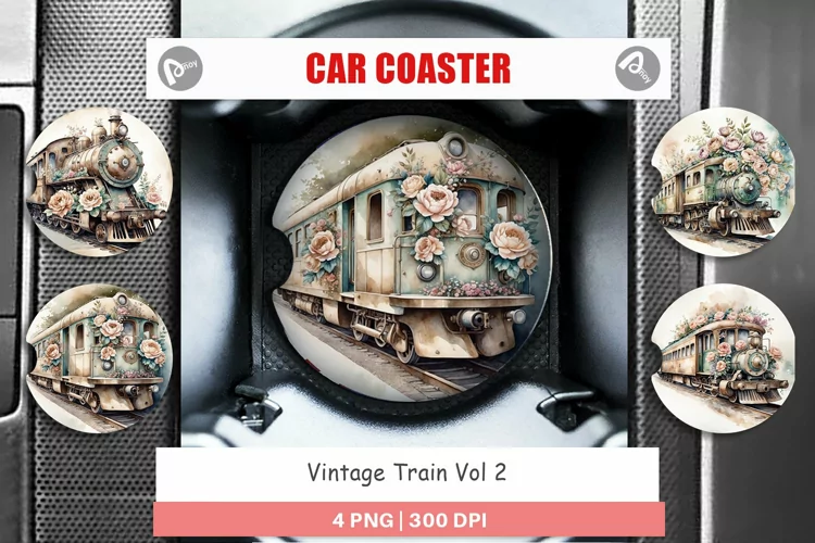 Car Coaster Vintage Train