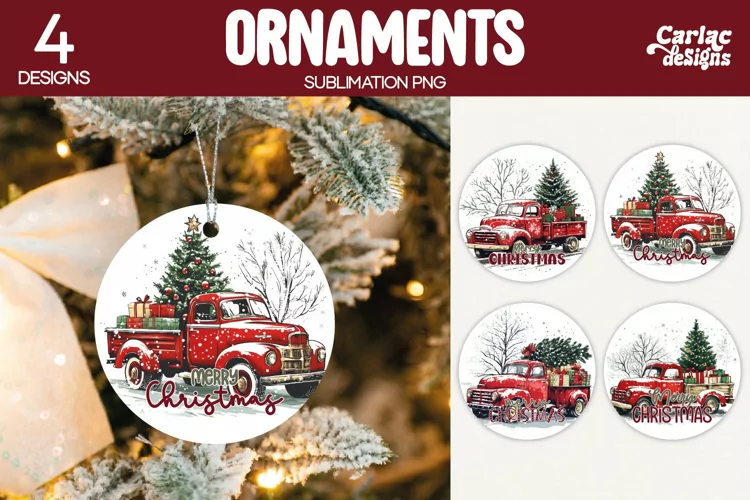 Christmas Ornament Sublimation, Merry Christmas Ornament