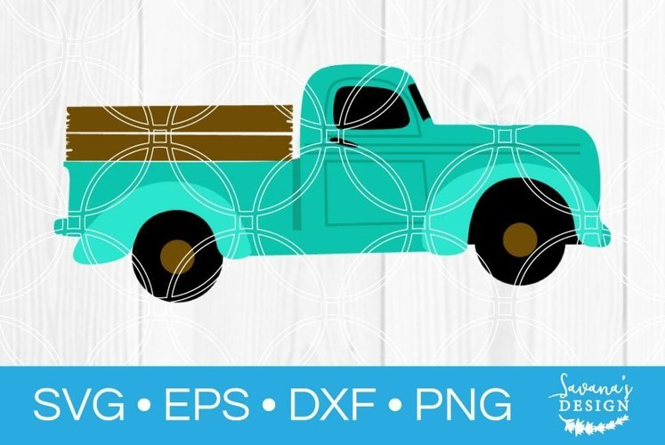 Vintage Truck SVG Antique Pickup Clipart Cricut Cut File DXF example image 1