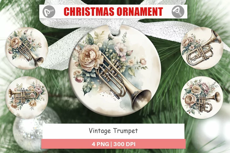 Ornament Vintage Trumpet