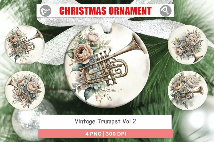 Ornament Vintage Trumpet