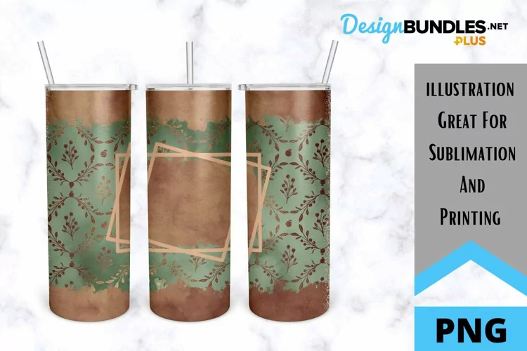 Vintage Floral Sublimation Tumbler - Skinny Tumbler