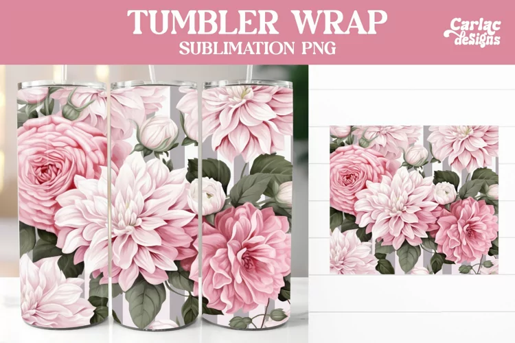 Tumbler Sublimation Wrap, Vintage Tumbler Wrap