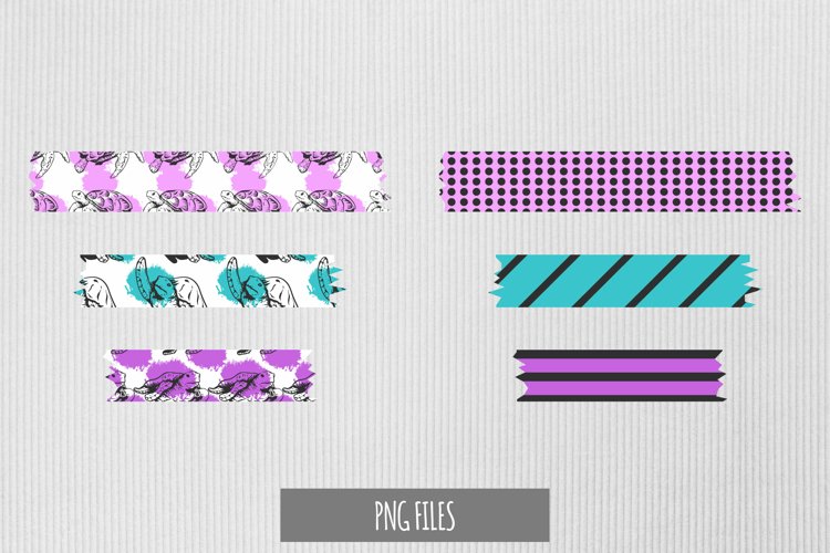 Vintage Turtle Pattern with Vintage Seamless Pattern Tape