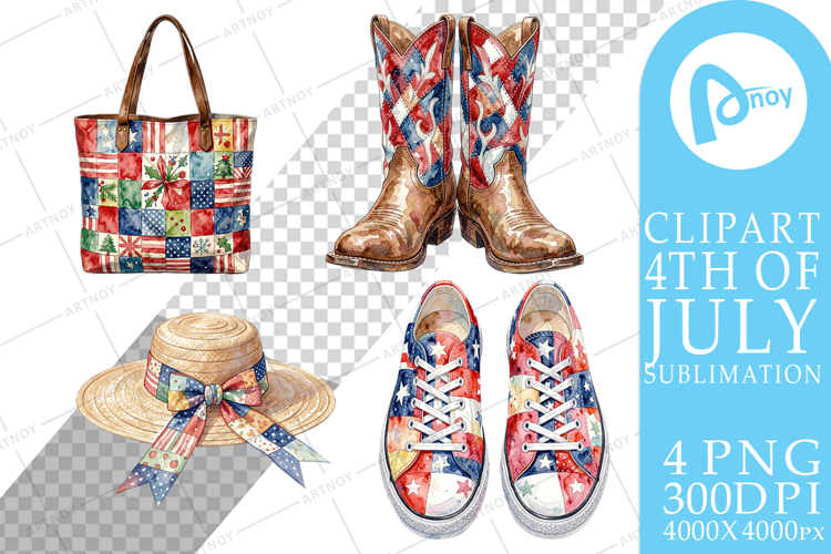 USA Patchwork Accessories Sublimation