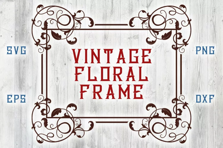 Vintage Frame SVG cut file