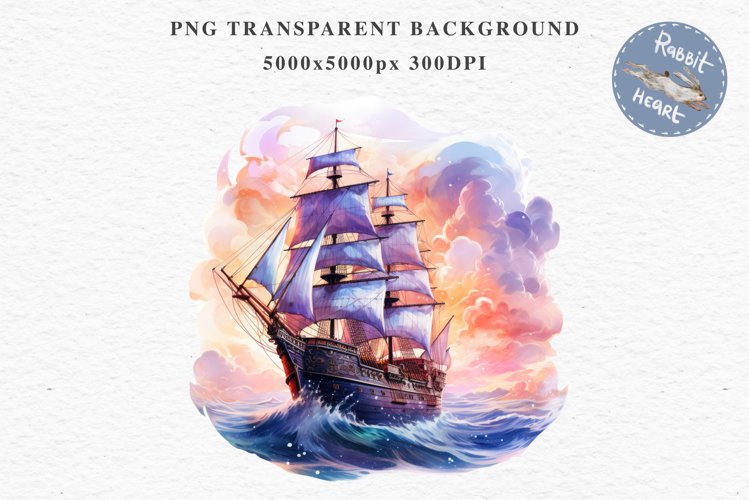 Vintage Victorian Wooden Ship Clipart Night Nautical PNG Art Watercolor Transparent wedding invitation shirt designs sublimation printable bloom architecture Antique Victorian wooden ship clipart, vintage nautical, 19th-century ship art, oceanic decor