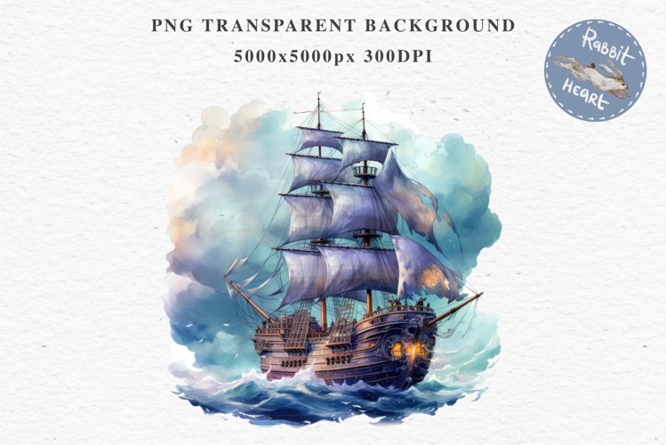 Vintage Victorian Wooden Ship Clipart Night Nautical PNG Art Watercolor Transparent wedding invitation shirt designs sublimation printable bloom architecture Antique Victorian wooden ship clipart, vintage nautical, 19th-century ship art, oceanic decor