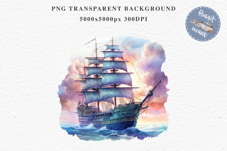 Vintage Victorian Wooden Ship Clipart Night Nautical PNG Art Watercolor Transparent wedding invitation shirt designs sublimation printable bloom architecture Antique Victorian wooden ship clipart, vintage nautical, 19th-century ship art, oceanic decor