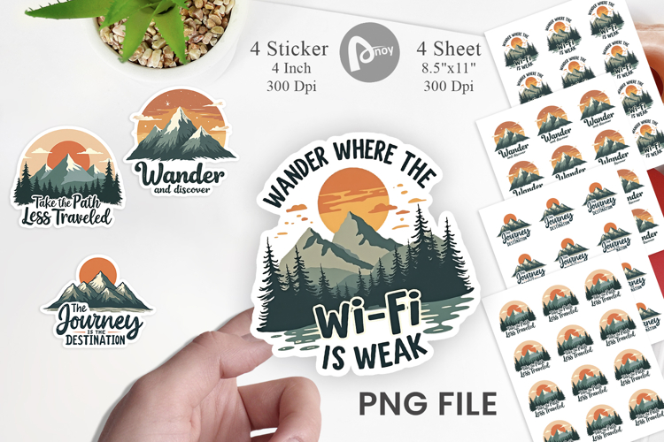 Vintage Stickers Png Image 22
