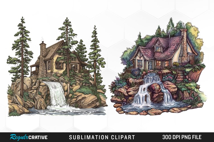 Waterfall Illustration Image 2