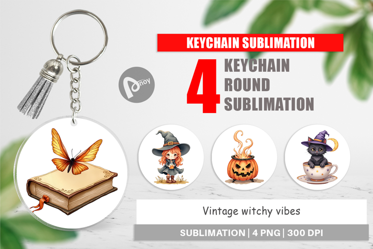 Keychain Vintage Witchy Vibes