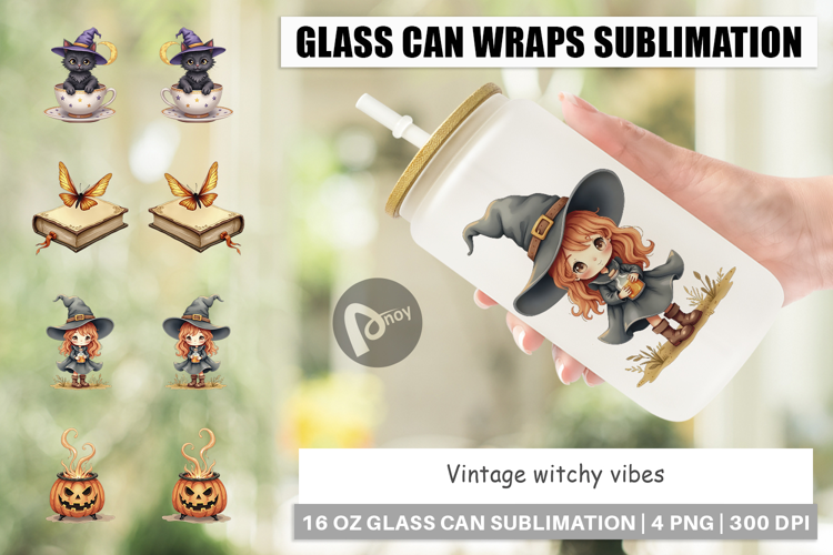Glass Can Vintage Witchy Vibes