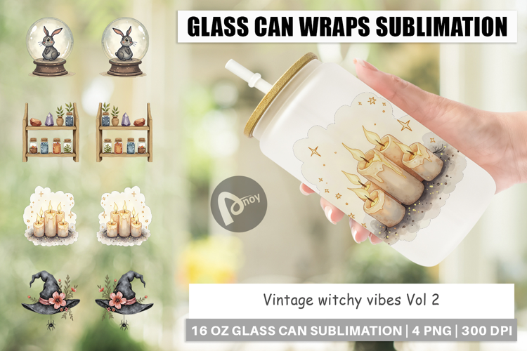 Glass Can Vintage Witchy Vibes