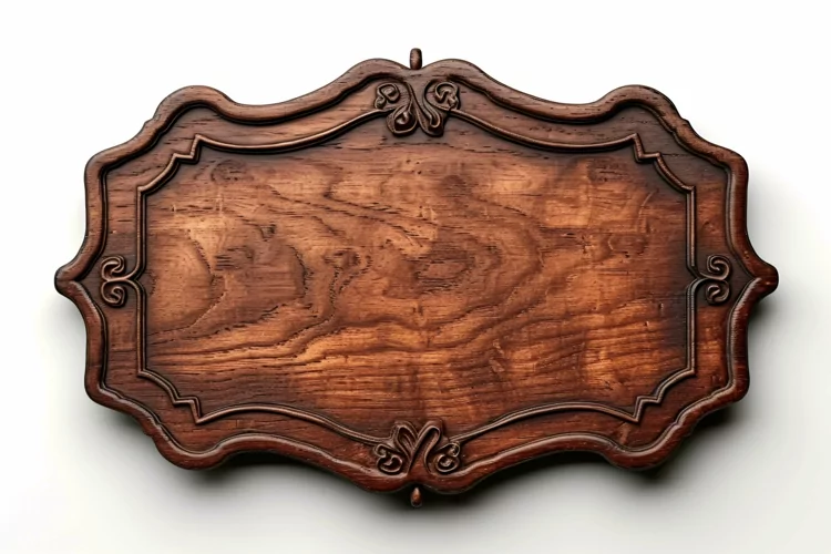 Vintage Wooden Nameplate Signboard