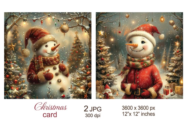 Cute Snowman Clipart Image 24