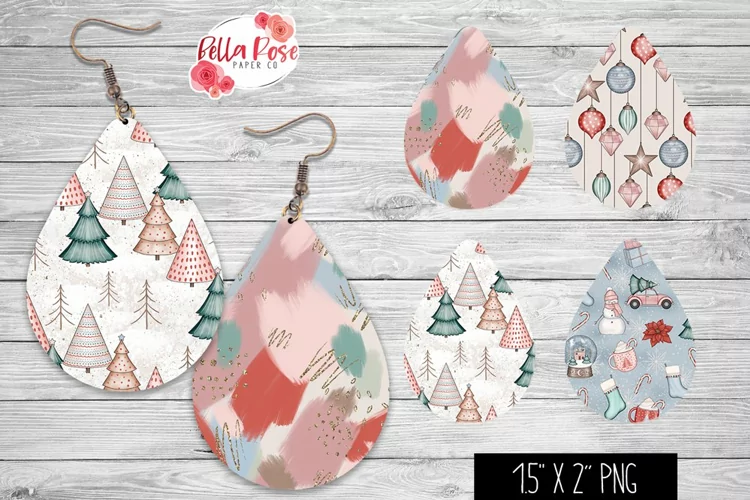 Vintage Boho Christmas | 4 Sets of Teardrop Earrings