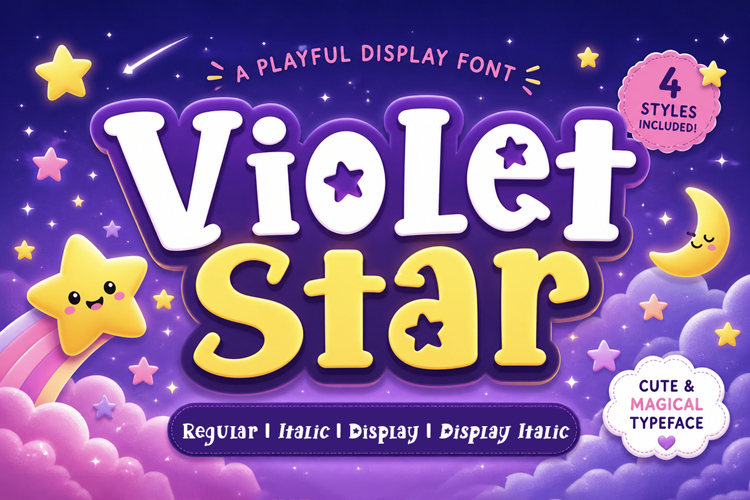 Violet Star - Display Font
