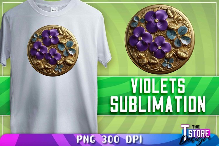 Violets Sublimation | T-Shirt Design | Violets PNG |PNG File