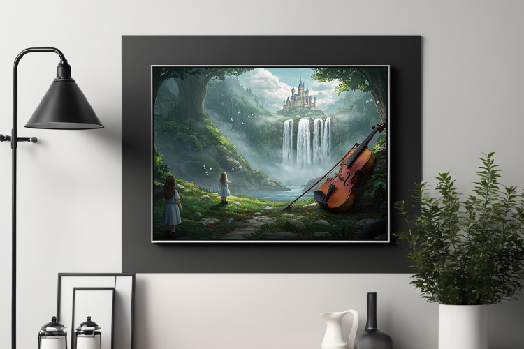 Fantasy Violin Waterfall