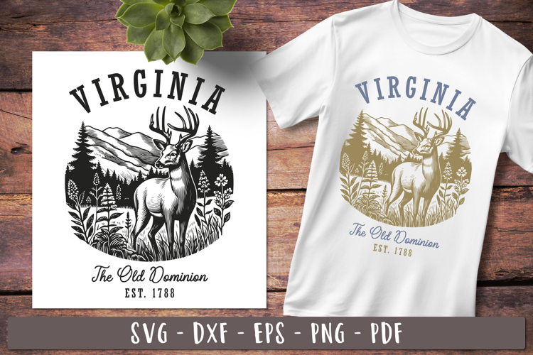 Virginia svg Vintage United states svg