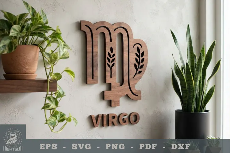 Virgo Zodiac Lasercut Wall Decoration