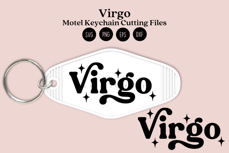 Virgo zodiac signs keychain svg cutting files or sublimation files for keychain