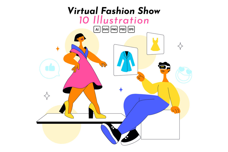 10 Virtual Fashion Show Illustration