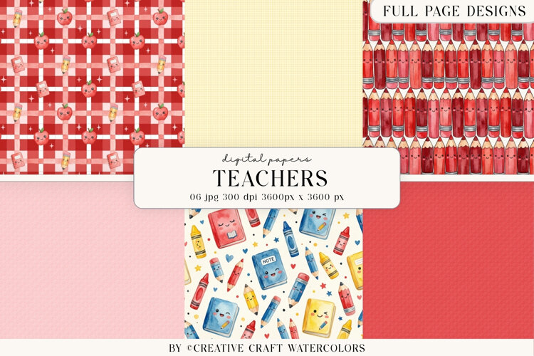 Teacher Digital Paper, Classroom Back To School Background example image 1