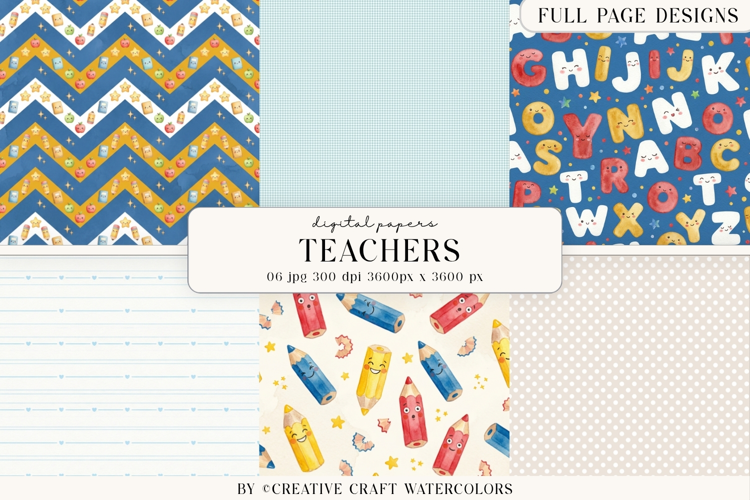 Teacher Digital Paper, Classroom Back To School Background