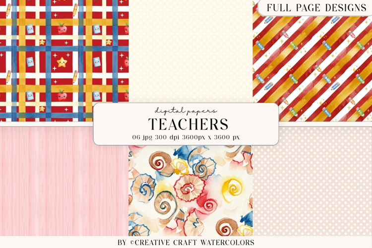 Teacher Digital Paper, Classroom Back To School Background