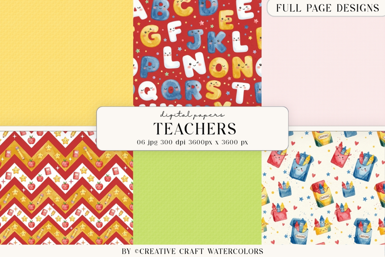Teacher Digital Paper, Classroom Back To School Background