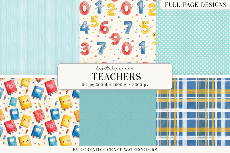 Teacher Digital Paper, Classroom Back To School Background