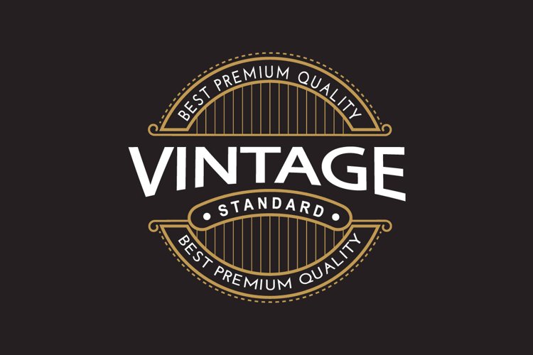 retro luxury victorian vintage logo with ornamental.