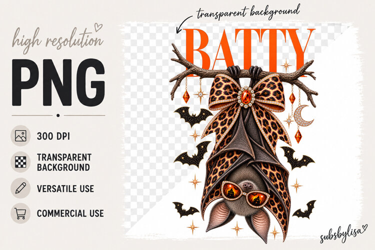 Halloween PNG, Bat png design example image 1