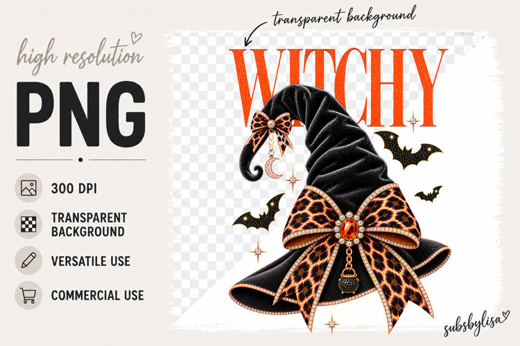 Witchy png, Halloween PNG example image 1