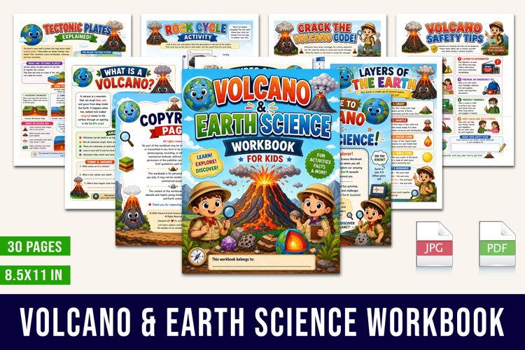 Volcano & Earth Science Workbook