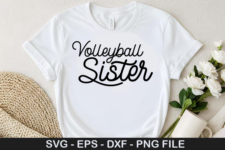 Volleyball sister - Volleyball SVG Design