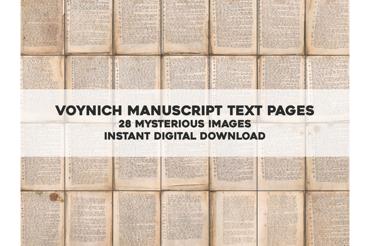 The Voynich Manuscript Set 3: 28 Undecipherable Images