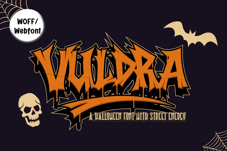 Vuldra | Halloween Graffiti Webfont