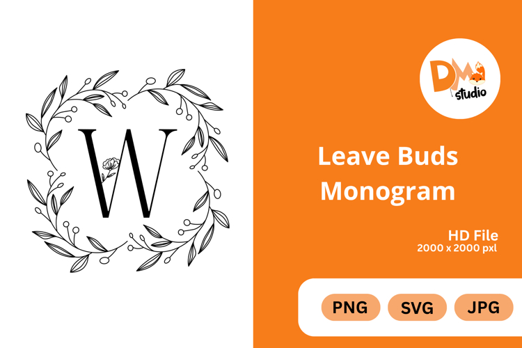 Leave Buds Monogram