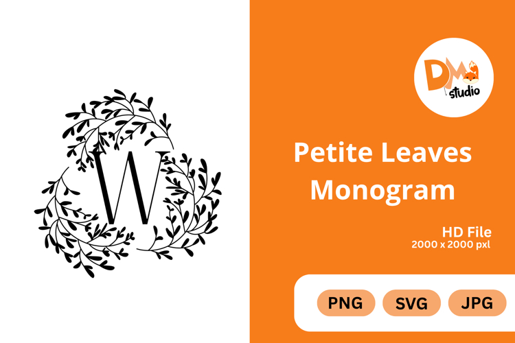 Petite Leaves Monogram