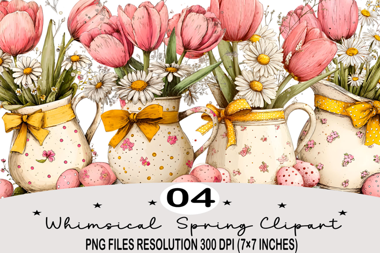 Whimsical Spring Clipart png Whimsical Spring Watercolor png