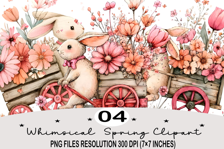 Whimsical Spring Clipart png Whimsical Spring Watercolor png