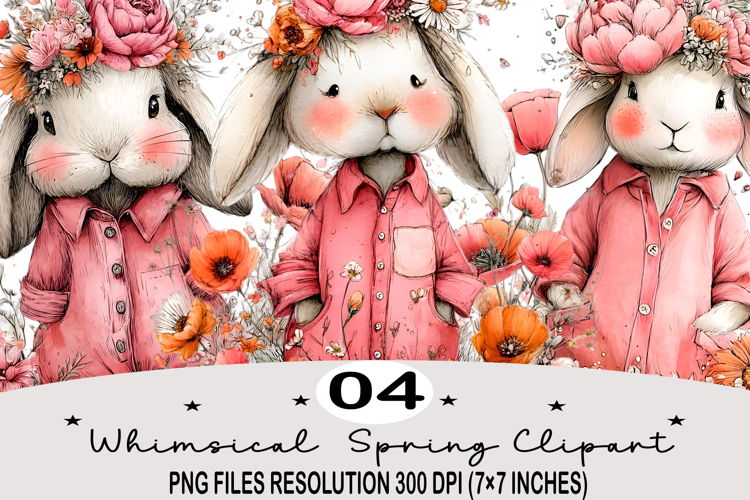 Whimsical Spring Clipart png Whimsical Spring Watercolor png