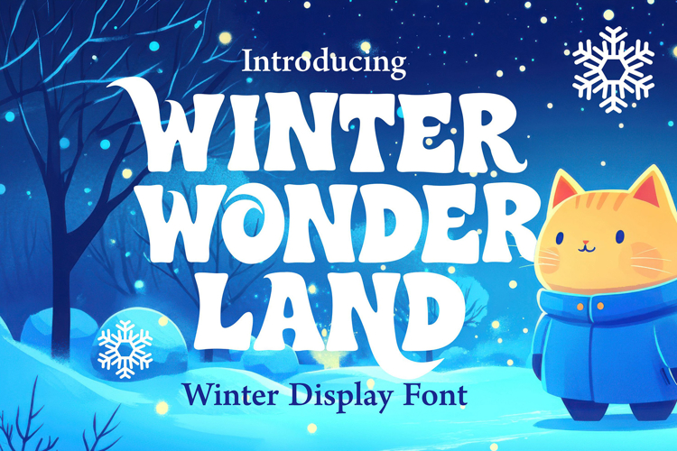 Winter Wonderland - Decorative Display Font